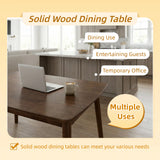 Solid Wood Dining Table Walnut 50"
