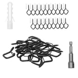 20 PCS Q-Hanger Hooks, 2.17 in Q Hanger String Light Hooks Outdoor, Heavy Duty O