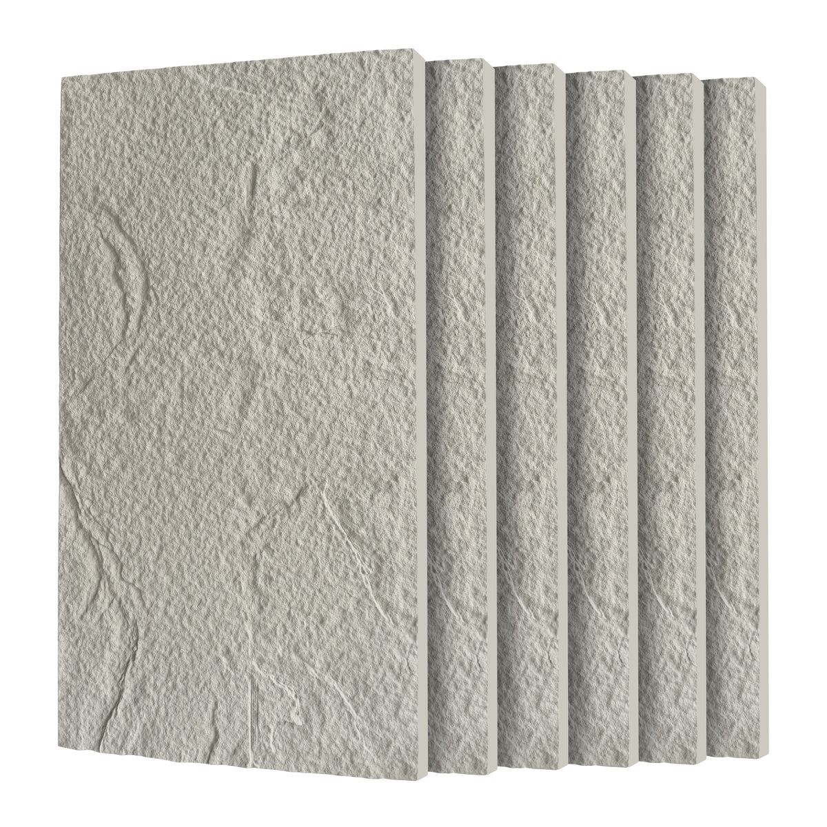 3D Faux Stone Wall Panels, 6 PCS PU Wainscoting Panel for Interior Wall Decor