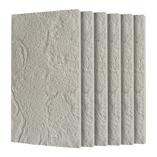3D Faux Stone Wall Panels, 6 PCS PU Wainscoting Panel for Interior Wall Decor