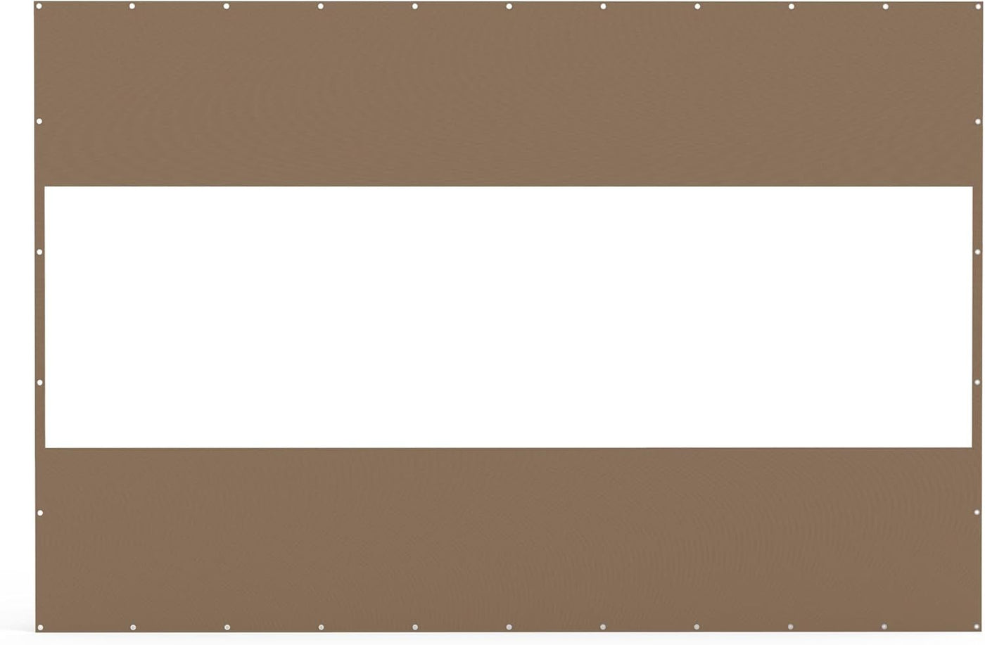 18 oz Waterproof PVC Outdoor Curtain Panel 8'H x 12'W Brown