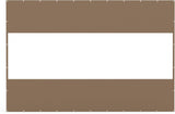18 oz Waterproof PVC Outdoor Curtain Panel 8'H x 12'W Brown