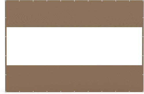 18 oz Waterproof PVC Outdoor Curtain Panel 8'H x 12'W Brown