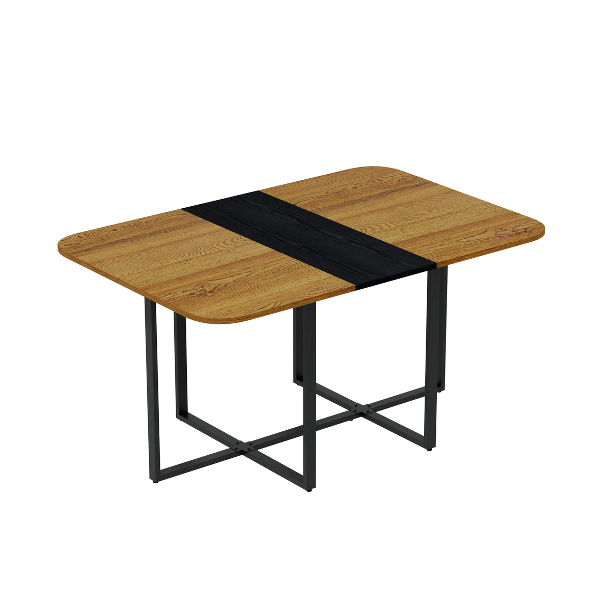 Engineered Wood Dining Table Black 45"