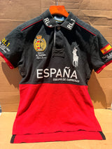 Polo Ralph Lauren Big Pony España RL Racing Team Edition Polo Shirt - Black Red - Size S