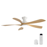 52" DC Flush Mount Ceiling Fan with Remote Control