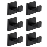 6 Pack Stainless Steel Wall-Mounted Towel Hooks