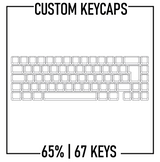 65% Custom Keycaps Set, ISO 67 Keys