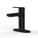 Matte Black Single Handle Bathroom Faucet with 2 Hoses