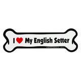 I Love My Dog Car Magnet: Breeds A - K