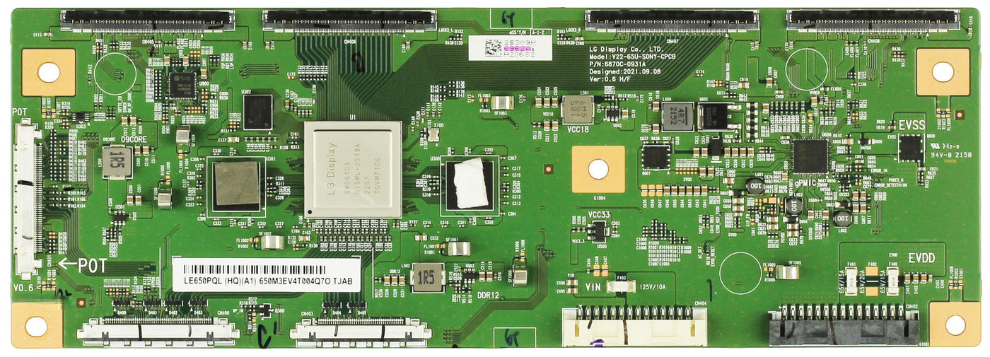 LG Sony 6871L-6962A 6870C-0931A 1-014-955-11 T-Con Board