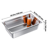 1 Pack Stainless Steam Hotel Pan, Full Size Table Steam Pan