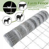 Farm Livestock Fence, 5.9*328FT Galvanised Iron Wire Farm Fence Cattle Fence