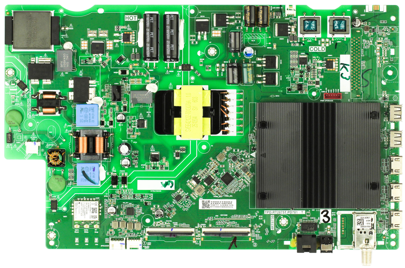 21201-04785 LG Main Power Board, TPD.RT2875T.PD781, 65UA7700PUB.CUSFBH,