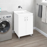 Foster 2 Door Utility Tub and Sink, Freestanding Cabinet