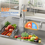 Stainless Steel Utility Sink, 29.5" Freestanding Single Bowl Laundry Sink