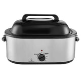 Electric Roaster Oven, 24 QT Turkey Roaster Oven with Self-Basting Lid