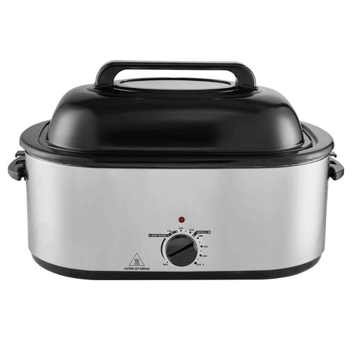 Electric Roaster Oven, 24 QT Turkey Roaster Oven with Self-Basting Lid