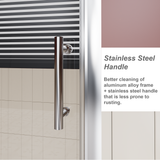 60.in W x 72.in H Single Sliding Shower Door