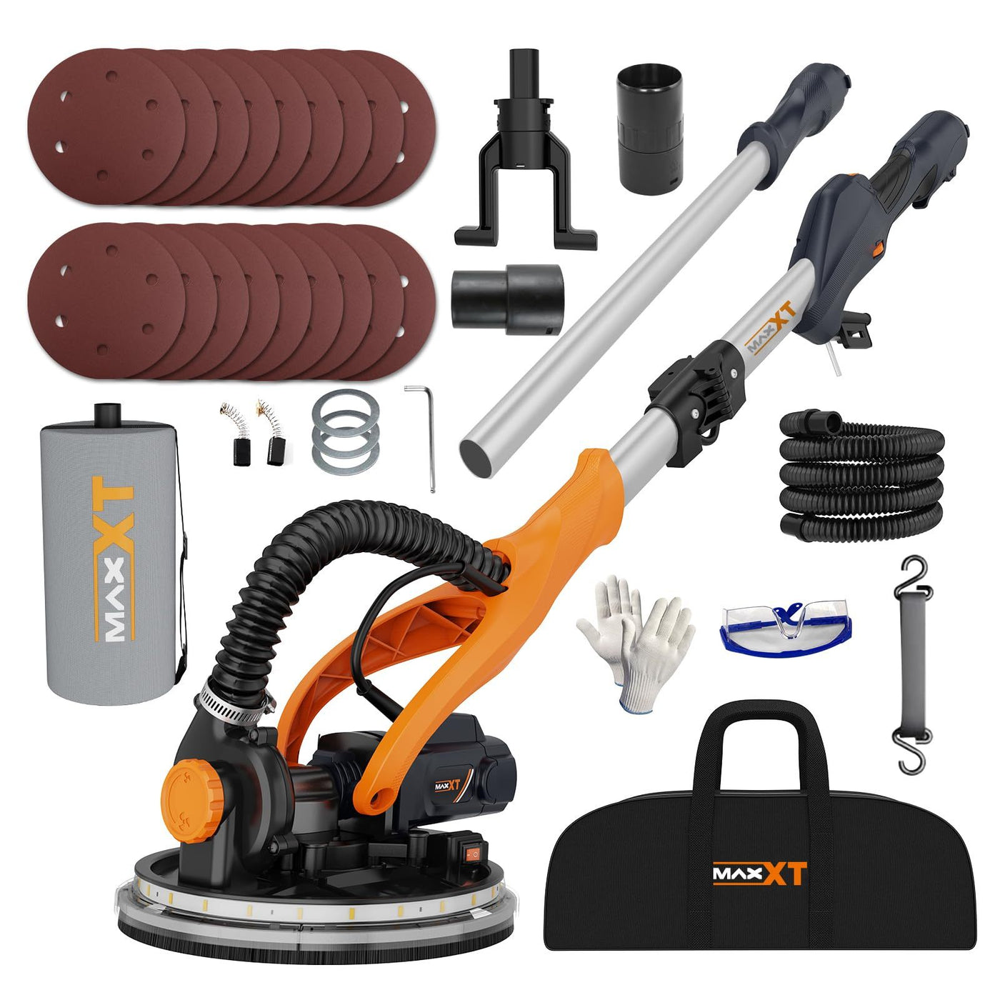 Drywall Sander with Vacuum Dust Collection, 6 Variable Speed Foldable