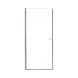 32"W x 72"H Frameless Circular Pivot Shower Door in Chrome With 1/4" (6mm)