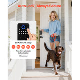 Keyless Entry Door Lock with Handle Set, Electronic Keypad Deadbolt