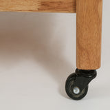 Rubberwood Nightstand Natural