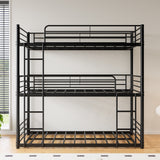 Twin Metal Bunk Bed Black