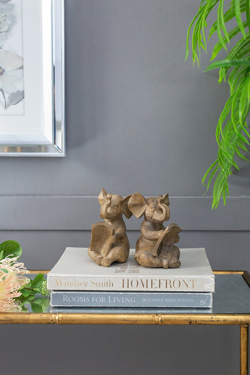 Elephant Bookends Set of 2, 4.3x4x6 inches