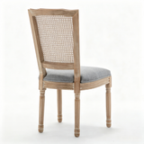 Set of 2 Solid Wood Dining Chair Grey