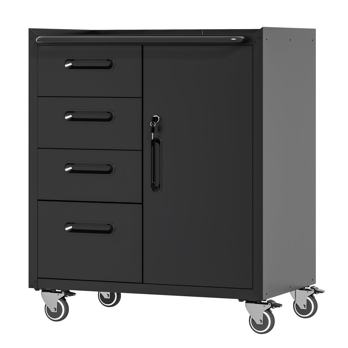 Metal Tool Storage Cabinet with Wheels - Garage