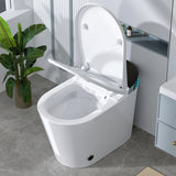 Modern Smart Toilet with Bidet Built In with Foot Kick