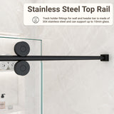 44"-48"W*76" H Frameless Single Sliding Shower Door