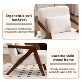 Chenille Accent Chair Beige