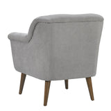 Steel Gray Woven Fabric Oversized Armchair 31.5"W