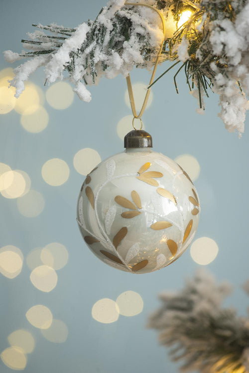 Glass Christmas Ball Ornaments Set of 12 Holiday Decorations