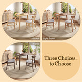 Engineered Wood Dining Set Brown