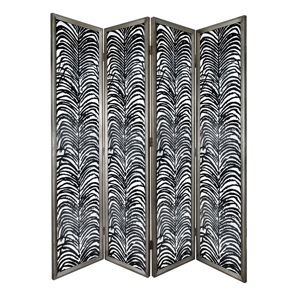 4-Panel Room Divider Screen 18x73 Feet Herero Decorative