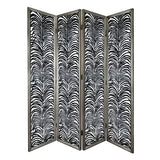 4-Panel Room Divider Screen 18x73 Feet Herero Decorative
