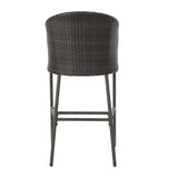 Outdoor Patio Furniture Set of 2 Wicker Brown Multi
