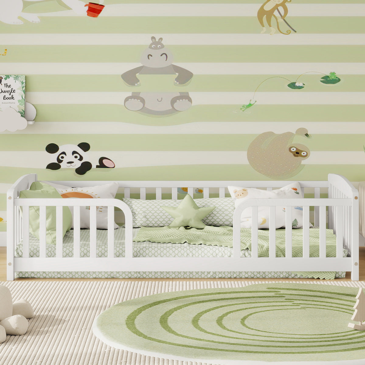 Twin Pine Platform Bed White