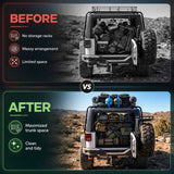 Black Rear Trunk Cargo Rack Basket Tray For 2007-2026 Jeep Wrangler JK JL
