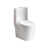 1.1/1.6 GPF Siphonic Flush One-Piece Toilet for bathrooms, Siphonic S-trap 12"