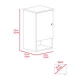 Medicine Cabinet - Single Door - Engineered Wood - Open Shelf