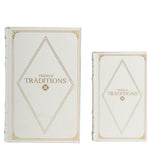 Set of 2 Book Storage Boxes Large and Small