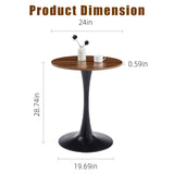 Engineered Wood Dining Table Natural