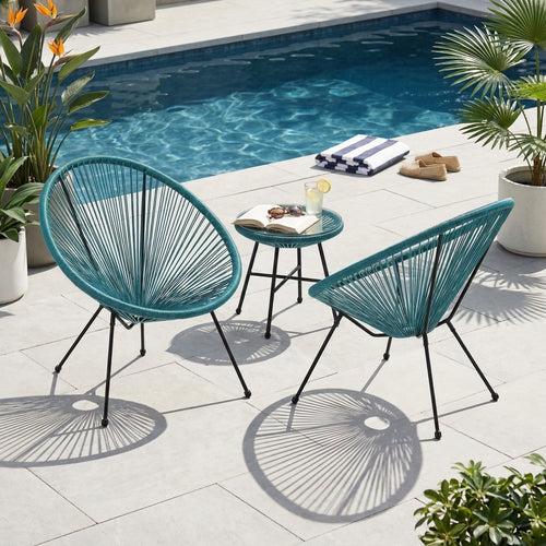 Teal Anson Chair Set of 2