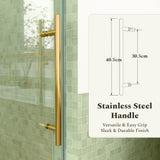 56-60"W x 60"H Frameless Sliding Tub Shower Door Enclosure