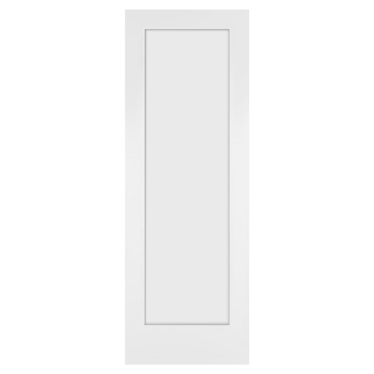 28 in. x 80 in. x 1-3/8 in. Shaker White Primed 1-Panel Wooden Interior Slab