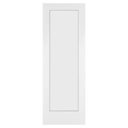 28 in. x 80 in. x 1-3/8 in. Shaker White Primed 1-Panel Wooden Interior Slab